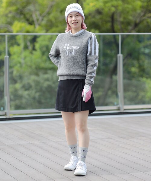 BEAMS GOLF（ビームス ゴルフ） 長袖ニット LARGE イエロー レディース