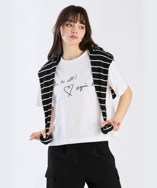 tシャツ TO B. ロゴTシャツ レディース To b. by agnes tシャツ TO B. ロゴTシャツ レディース