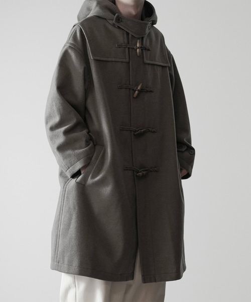 「RUUBON」 ダッフルコート M ブラック メンズ_画像8