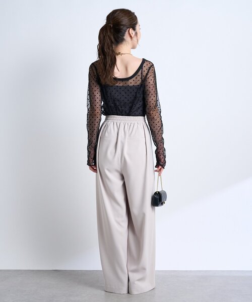 La boutique Bonbon tシャツ シアードット前後2WAYトップス
