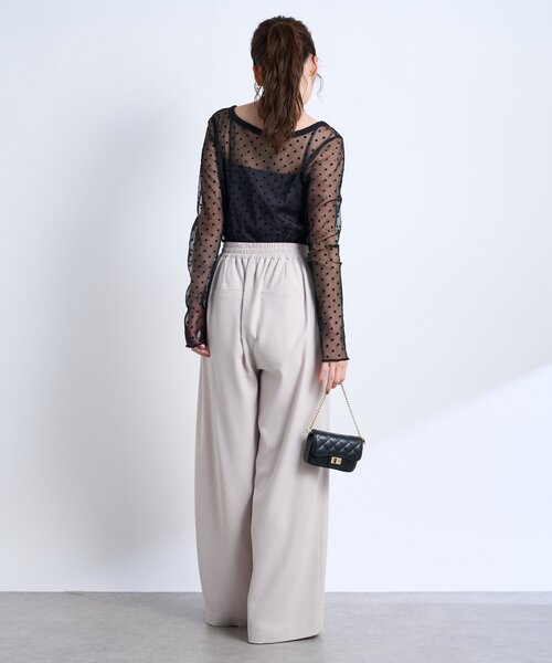 La boutique Bonbon tシャツ シアードット前後2WAYトップス