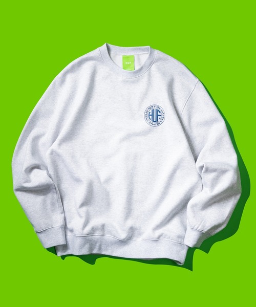 HUFグレーセーター HUF セーター ニット MONOGRAM JACQUARD ZIP SWEATER / ハフ