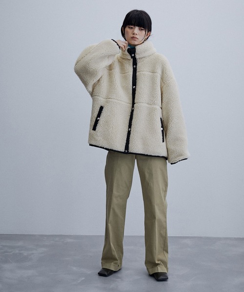 アダムエロペ　ガウンジャケット ホワイト ADAM ET ROPE'（アダムエロペ） ジャケット FREE ホワイト系その他5