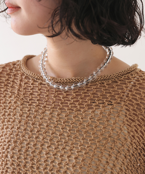 【ほぼ新品】マベル スローブ別注 ビーズネックレス SLOBE IENA ネックレス mabel/マベル SLOBE別注 ビーズ