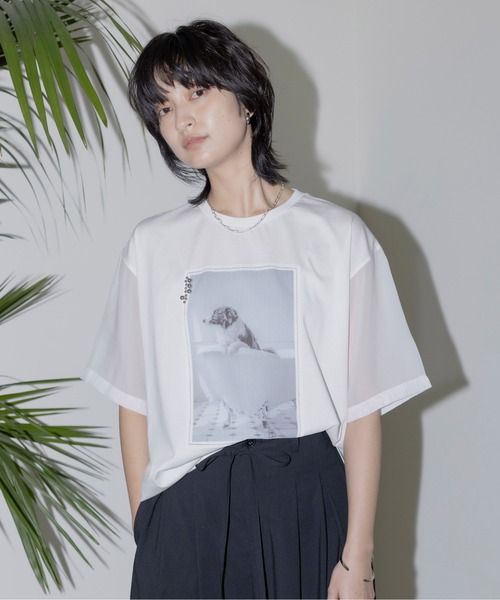 新品タグ付き Eimee Lawのおしゃれなシャツ Eimee Law ブラウス シャツ フルカラーチェックジップシャツ