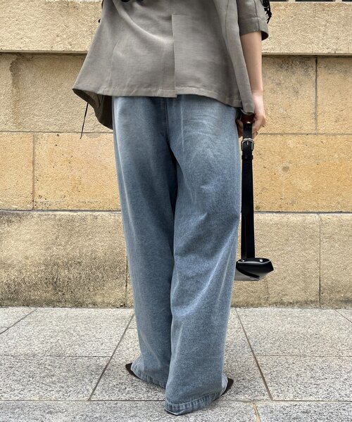 DouDou ジーンズ デニム デニムパンツ 「新色追加」デニムワイド