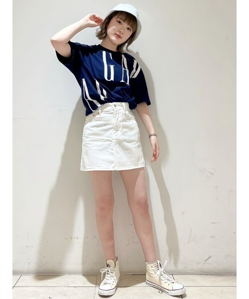 「GAP」 半袖Tシャツ S ホワイト メンズ