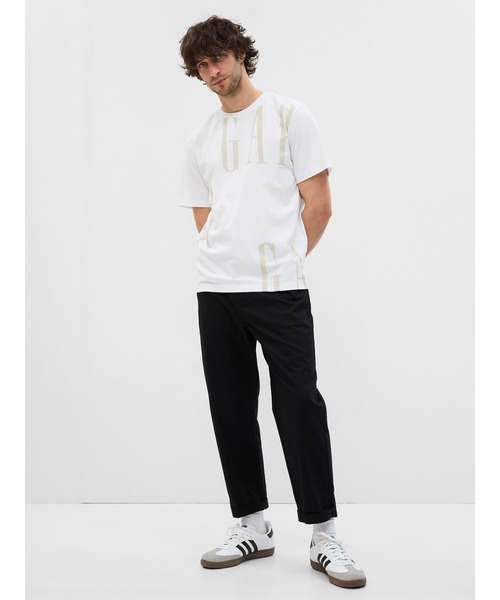 「GAP」 半袖Tシャツ S ホワイト メンズ