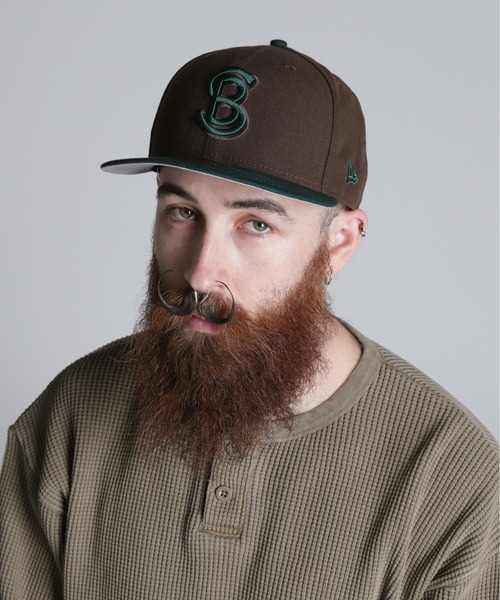 Schottコラボニューエラキャップ NEW ERA 「NEW ERA」 キャップ「schottコラボ」 F ブラウン