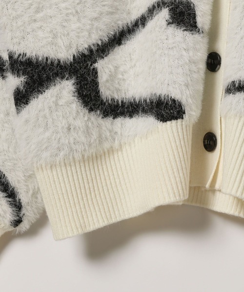 「LEPSIM」 ニットカーディガン FREE グレー レディース_画像5