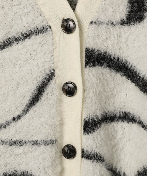 「LEPSIM」 ニットカーディガン FREE グレー レディース_画像7