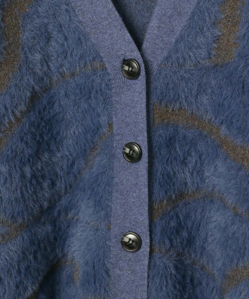 「LEPSIM」 ニットカーディガン FREE グレー レディース_画像9