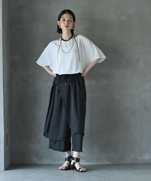 funda mine 軽やかジョーゼットトップス レディース : ZOZOTOWN