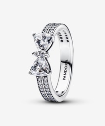 PANDORA（パンドラ） 指輪 リング スパークリング リボン ダブルロー