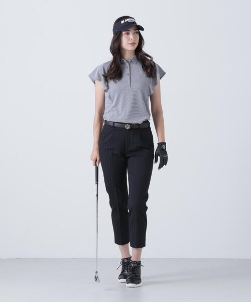 新作　St ANDREWS. フリル袖ポロシャツ St ANDREWS ポロシャツ ポロ 「St ANDREWS」カチオンレトロ