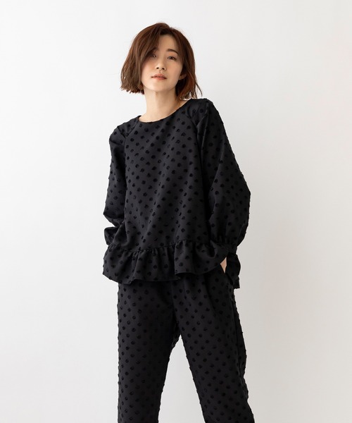 「Sono」 長袖ブラウス 1 ブラック レディース