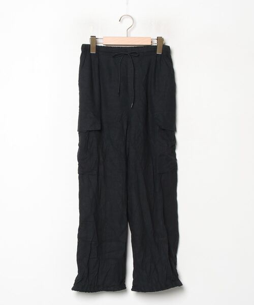 green label relaxing　カーゴパンツ　黒　新品未使用タグ付き green label relaxing カーゴパンツ BREEZE LINEN ブリーズ