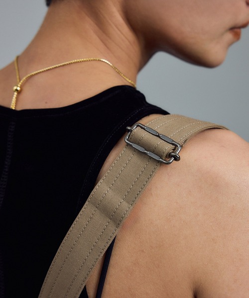 SALON adam et rope' ジャンパースカート ウールツイル