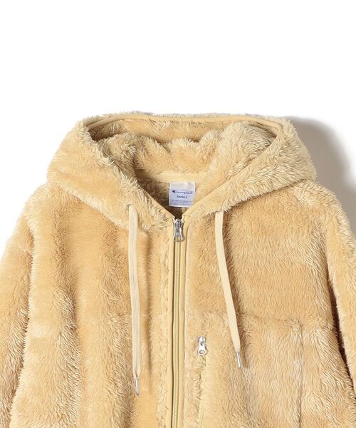 「Champion」 ジップアップパーカー 38 オフホワイト レディース_画像5