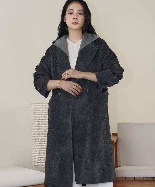 ELFRANK コート チェスターコート 「2025AW」「ウール70％」フード付き