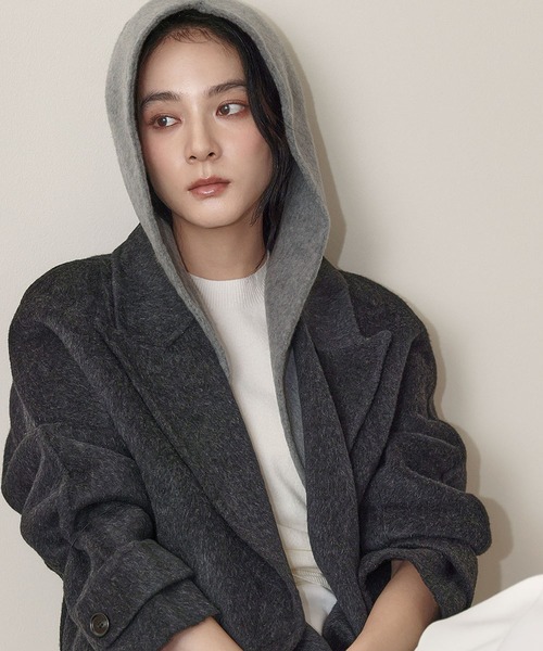 ELFRANK コート チェスターコート 「2025AW」「ウール70％」フード付き