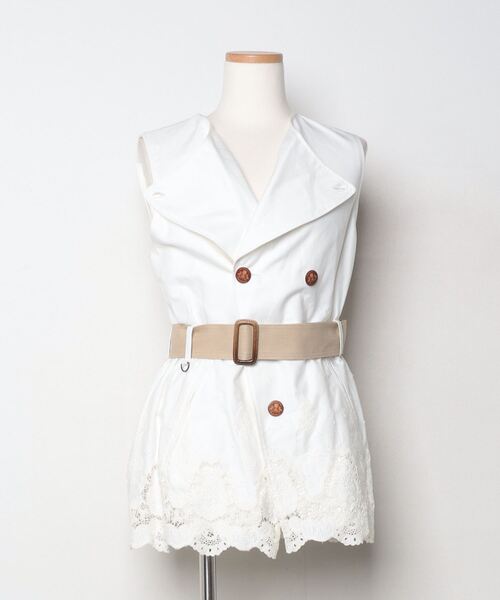 「The Dress&Co. HIDEAKI SAKAGUCHI」 トレンチコート 38 ベージュ レディース_画像3