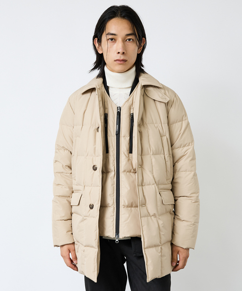 極美品・Lサイズ ピレネックス ダウンベスト REIMS VEST ベージュ 極美