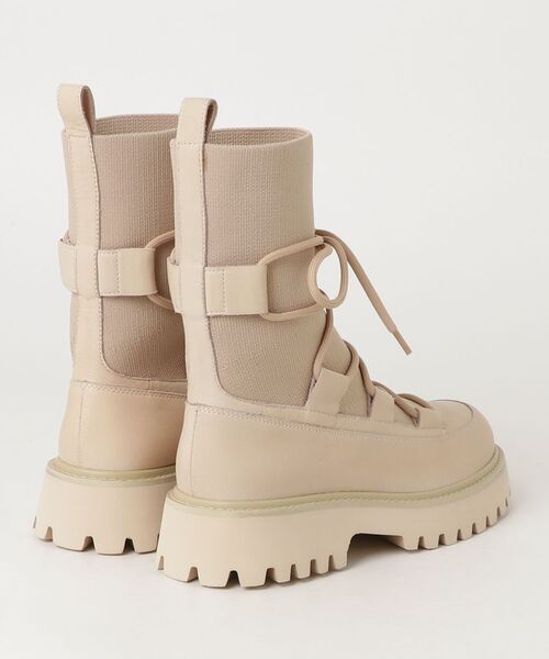 ELENDEEK（エレンディーク） ショートブーツ 38 ベージュ レディース