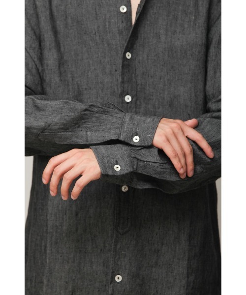 「Badhiya」 長袖シャツ 1 チャコールグレー メンズ_画像7