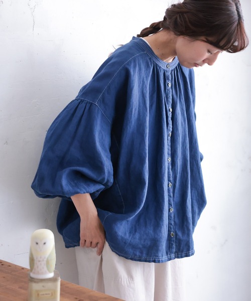 mare ブラウス　ネイビー trim_ofkss_itema6b31bee15f311f