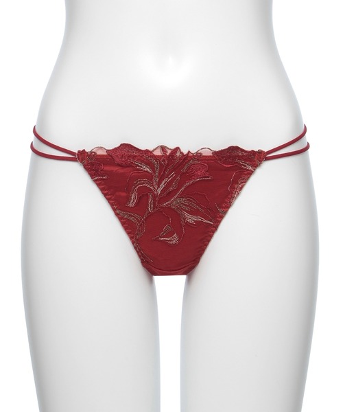 ☆Ravijour☆ワインレッド☆B70☆Tバック　size Sセット RAVIJOUR（ラヴィジュール） ショーツ クラリス エンブロイダリー