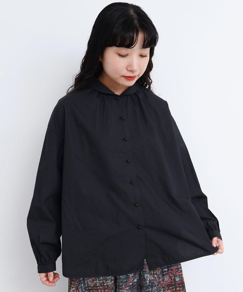 極美品✨️l'atelier du savon 温室ひみつきちプリントブラウス❁ l'atelier du savon（アトリエドゥサボン） ブラウス シャツ _50