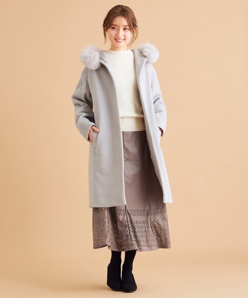 「Feroux」 コート 2 ピンク レディース_画像4