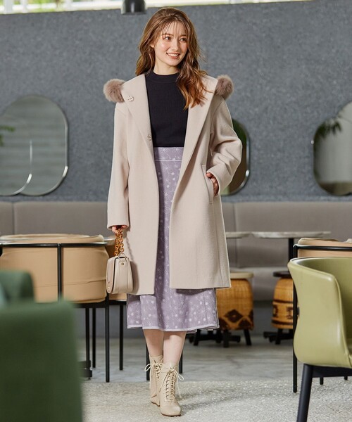 「Feroux」 コート 2 ピンク レディース_画像7