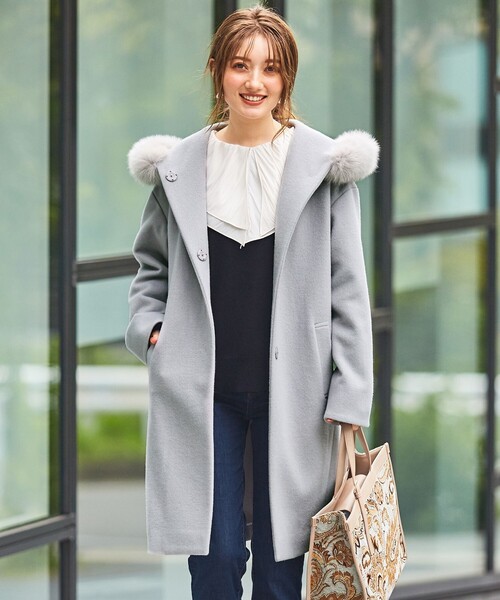 「Feroux」 コート 2 ピンク レディース_画像8