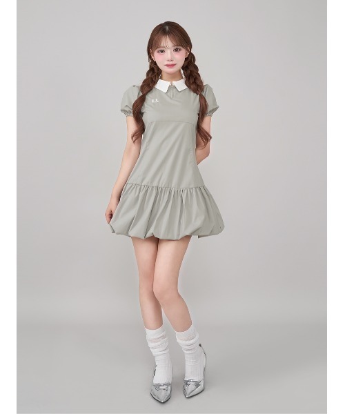 「Darich」 半袖ワンピース FREE ホワイト レディース_画像3