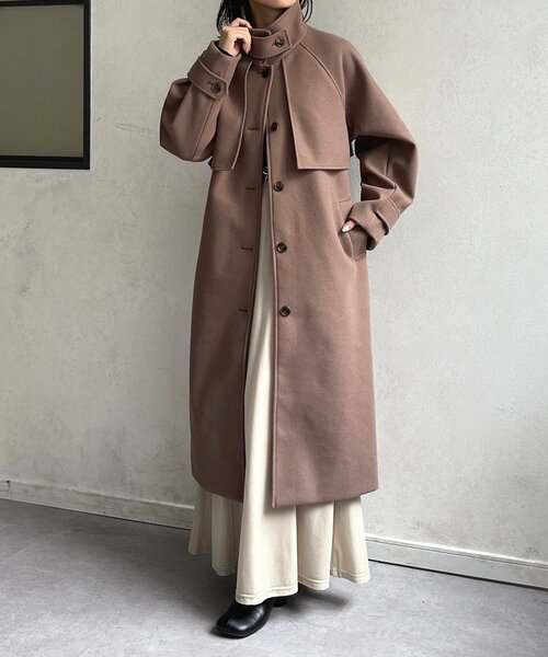 Thevon（ゼヴォン） コート アウター スタンドカラーロングコート