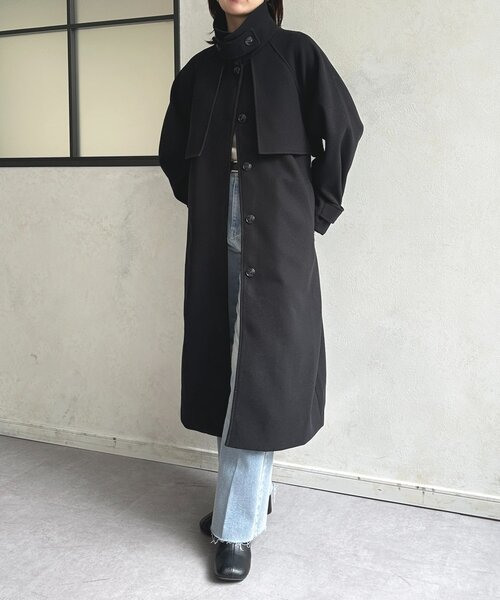 Thevon（ゼヴォン） コート アウター スタンドカラーロングコート