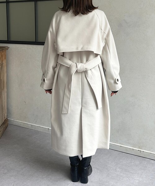 Thevon（ゼヴォン） コート アウター スタンドカラーロングコート