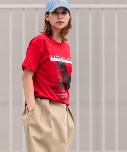 「AlexanderLeeChang」 半袖Tシャツ 4 イエロー メンズ_画像2