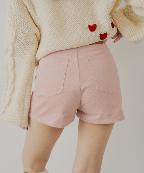 Chico（チコ） パンツ コーデュロイショートパンツ レディース