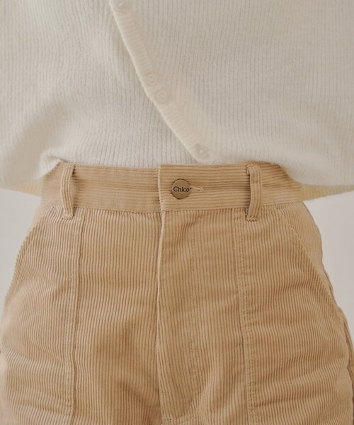 Chico（チコ） パンツ コーデュロイショートパンツ レディース
