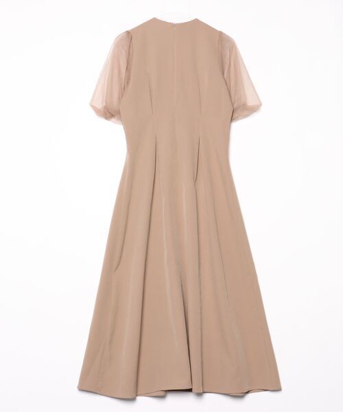 「callautia」 半袖ワンピース MEDIUM モカ レディース_画像2