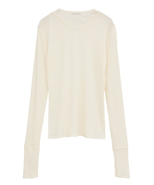 CLANE（クラネ） tシャツ 「CLANE/クラネ」LAYERED SHOULDER CUT TOPS