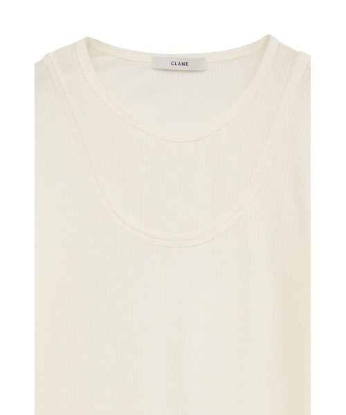 CLANE（クラネ） tシャツ 「CLANE/クラネ」LAYERED SHOULDER CUT TOPS