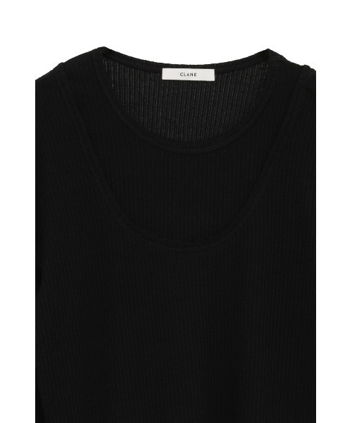 CLANE（クラネ） tシャツ 「CLANE/クラネ」LAYERED SHOULDER CUT TOPS