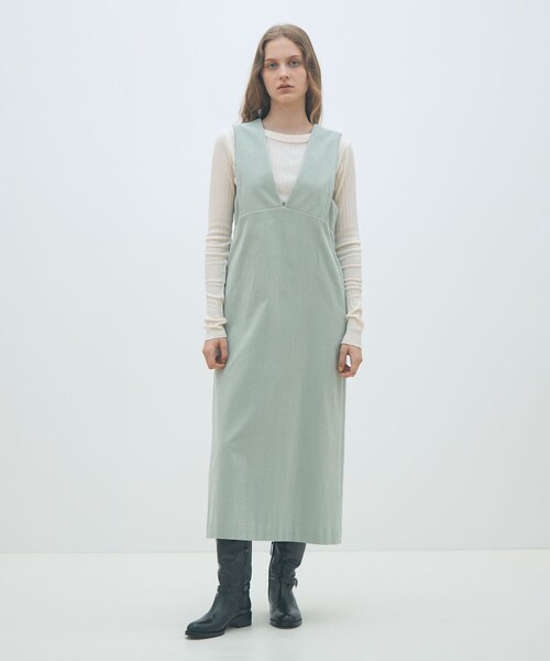 MACPHEE（マカフィー） ジャンパースカート コットンコーデュロイ