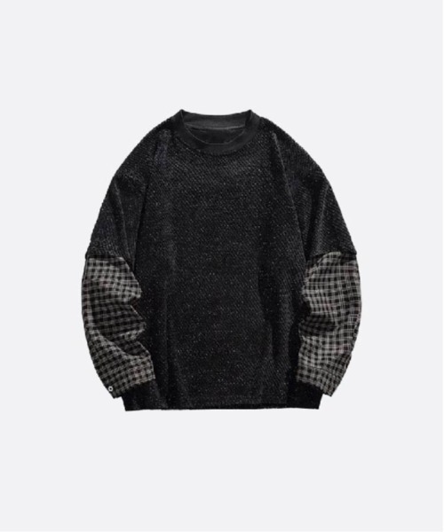 ちはのすゆです⭐ U：UME（ユーム） トレーナー スウェット Fake Two Stitching Sweat