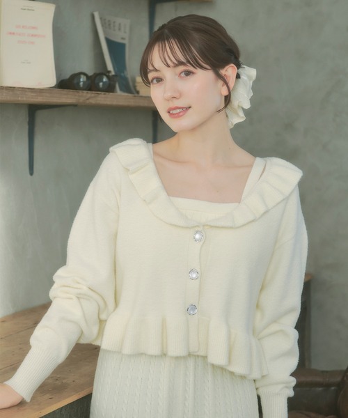 パジャマ ルームウェア 「SET ITEM」cup in camisole knit set up
