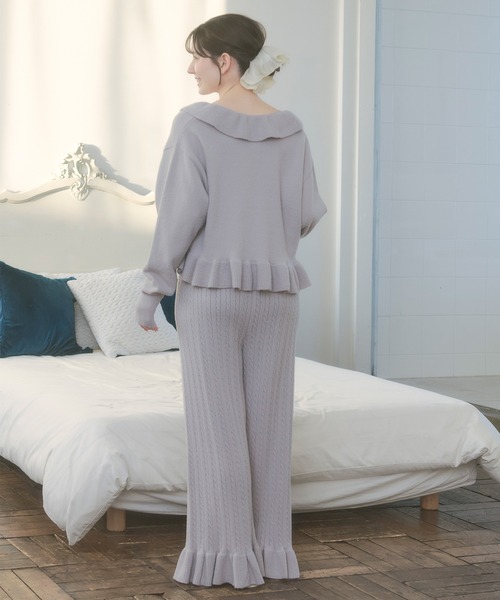 パジャマ ルームウェア 「SET ITEM」cup in camisole knit set up